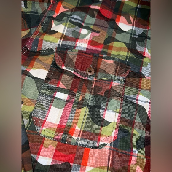 Third&Army Outfitters Button Up Long Sleeve Shirt elbow patches XL Vintage - Picture 5 of 15